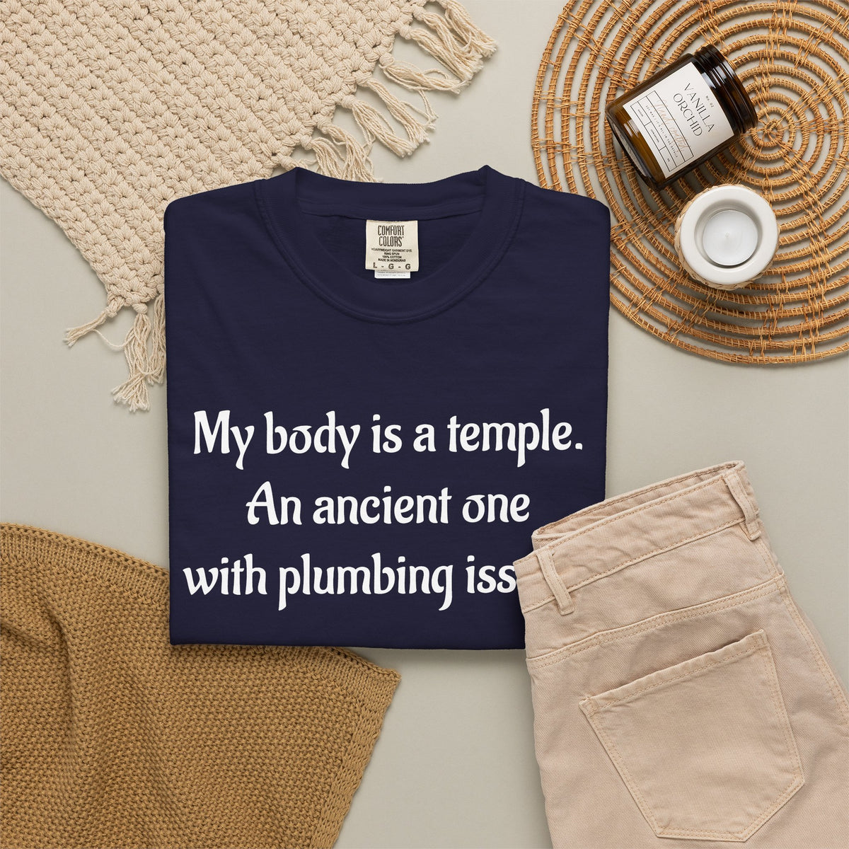 My Body Is a Temple Funny Plumbing Issues T-Shirt