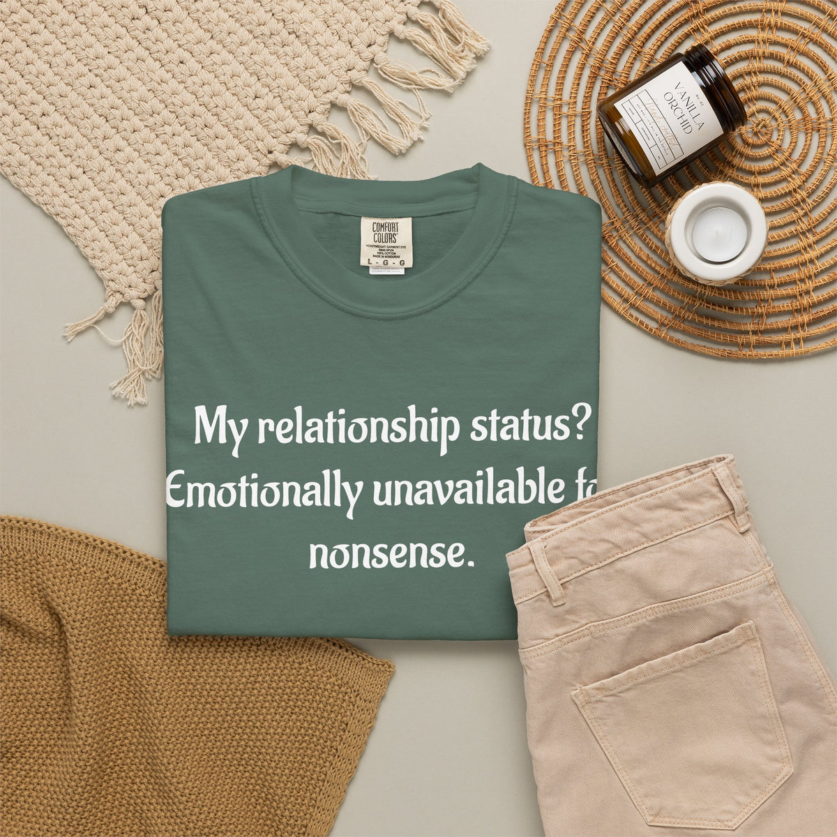 Emotionally Unavailable for Nonsense Graphic T-Shirt