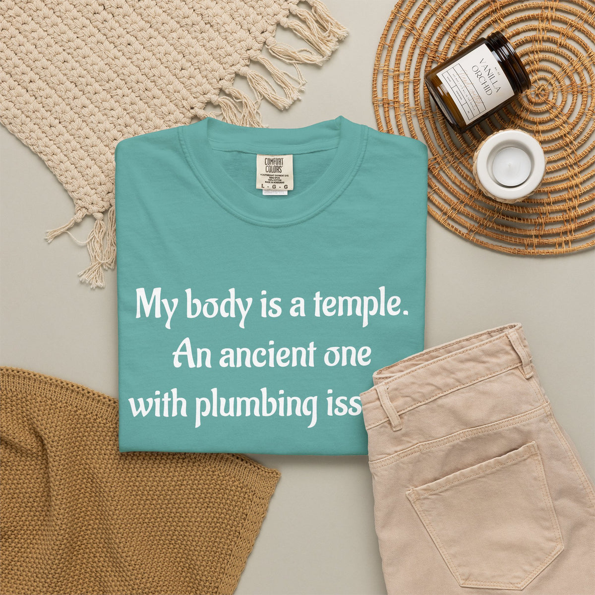 My Body Is a Temple Funny Plumbing Issues T-Shirt