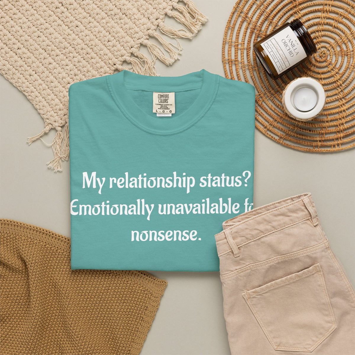 Emotionally Unavailable for Nonsense Graphic T-Shirt
