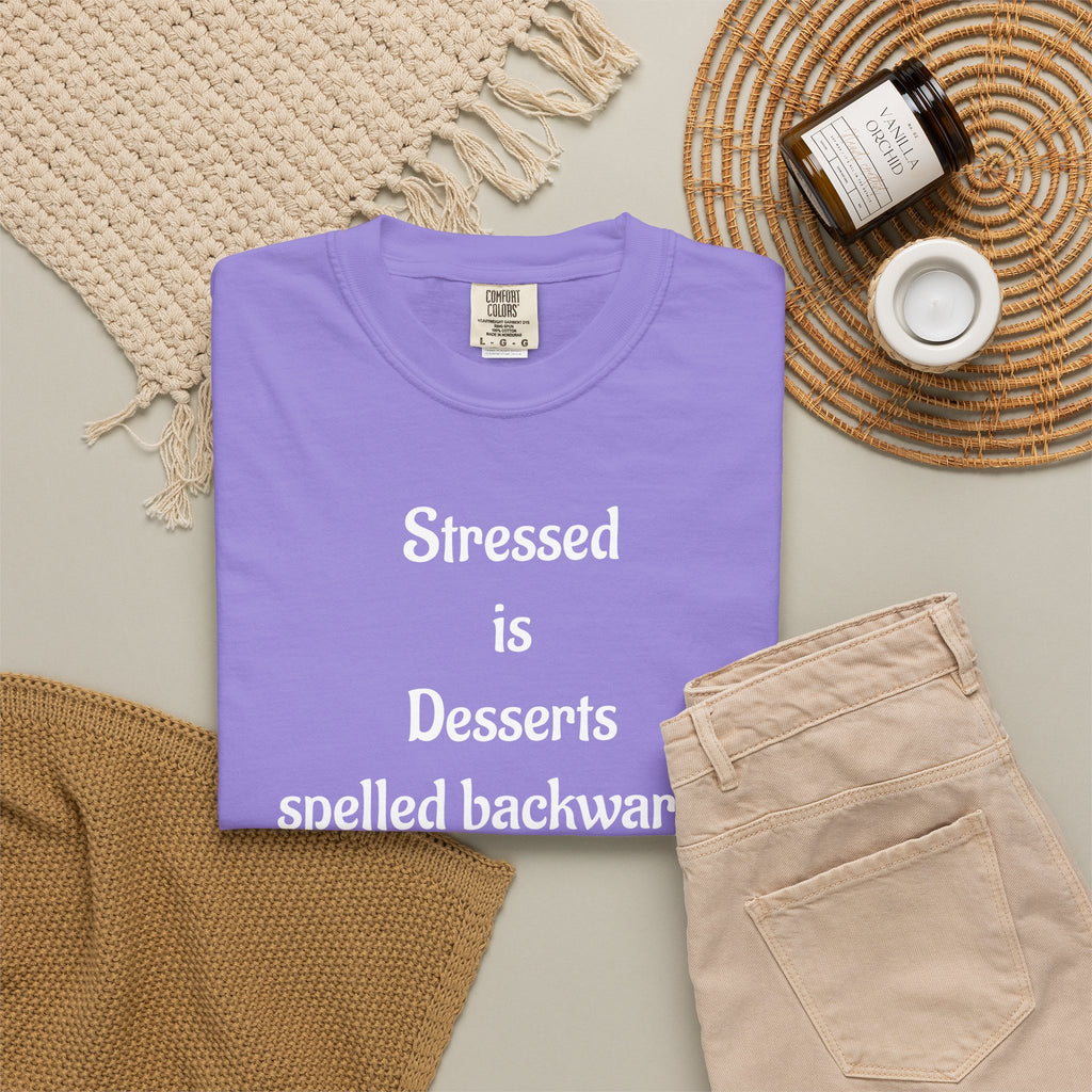 Stressed Is Desserts Spelled Backwards Graphic T-Shirt