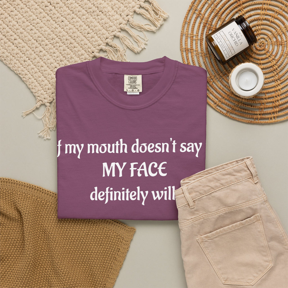 My Face Definitely Will Graphic T-Shirt