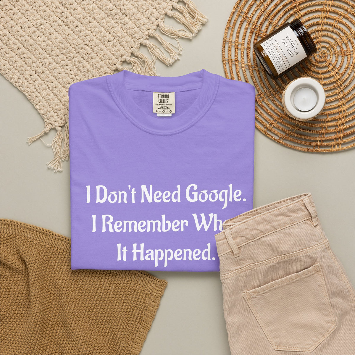 I Don’t Need Google I Remember When It Happened Funny Nostalgia T-Shirt