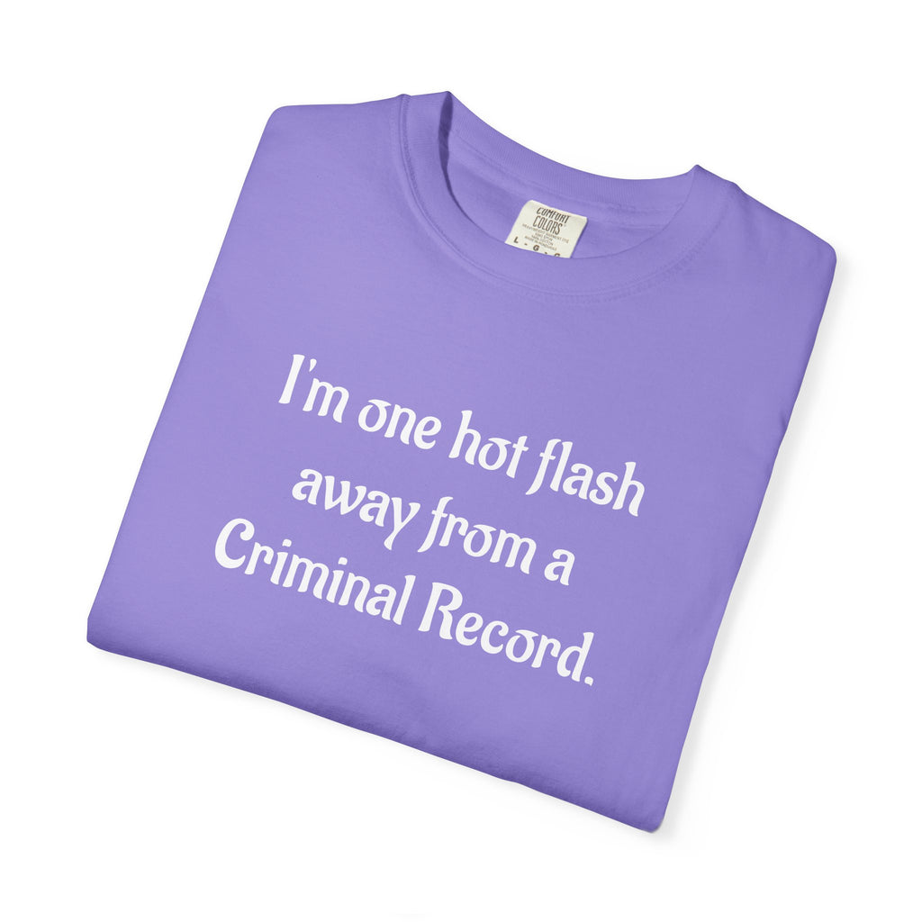 Criminal Record Funny Quote T-Shirt