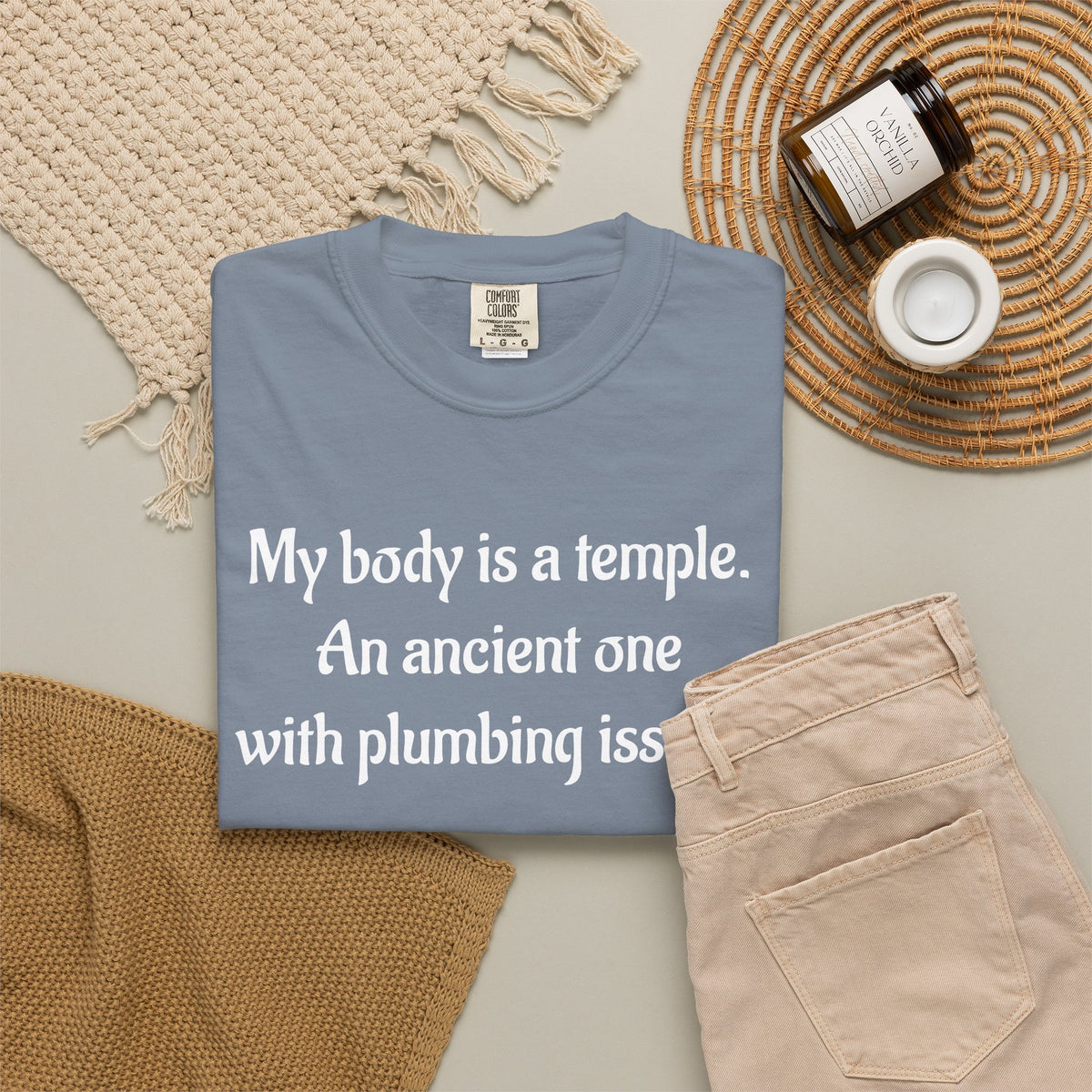 My Body Is a Temple Funny Plumbing Issues T-Shirt