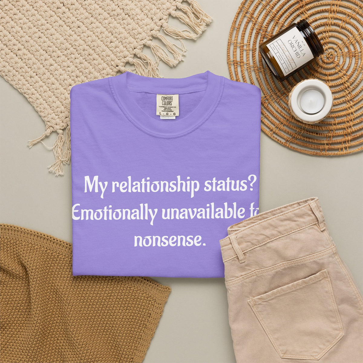 Emotionally Unavailable for Nonsense Graphic T-Shirt