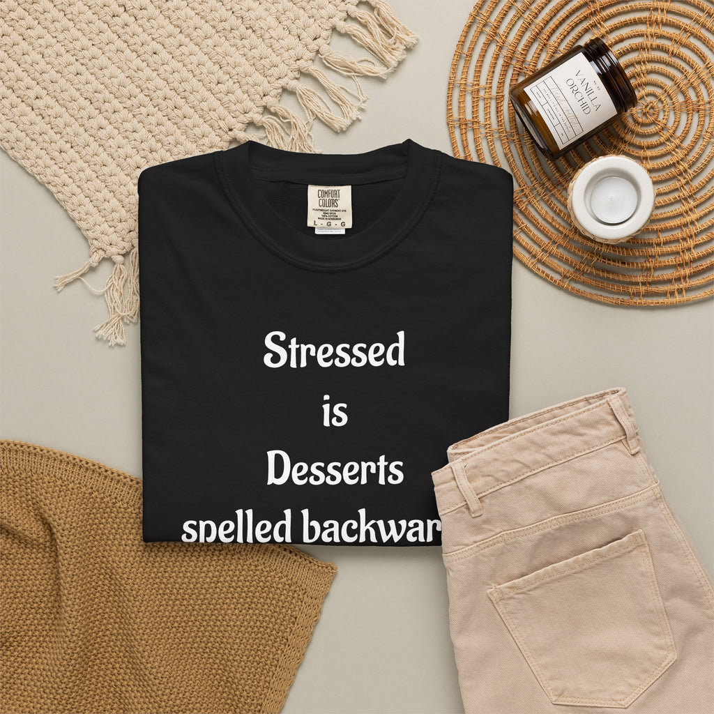 Stressed Is Desserts Spelled Backwards Graphic T-Shirt