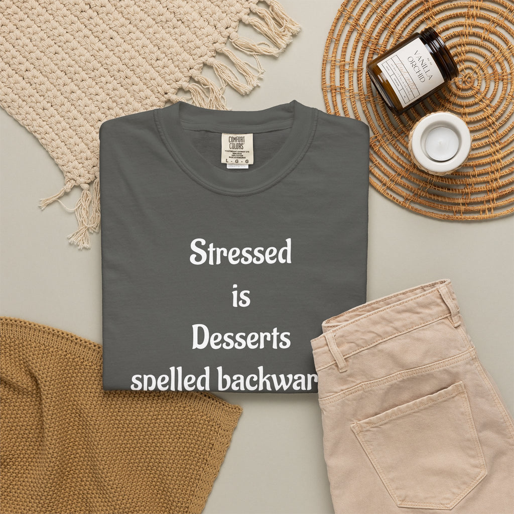 Stressed Is Desserts Spelled Backwards Graphic T-Shirt