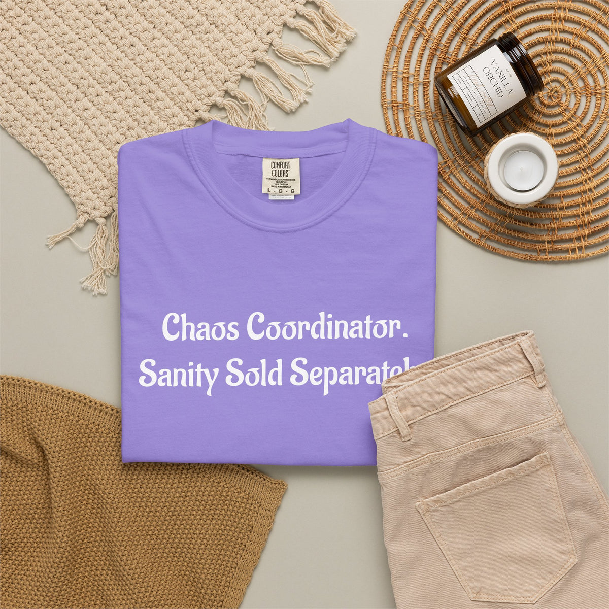 Chaos Coordinator Funny Sarcastic Garment-Dyed T-Shirt