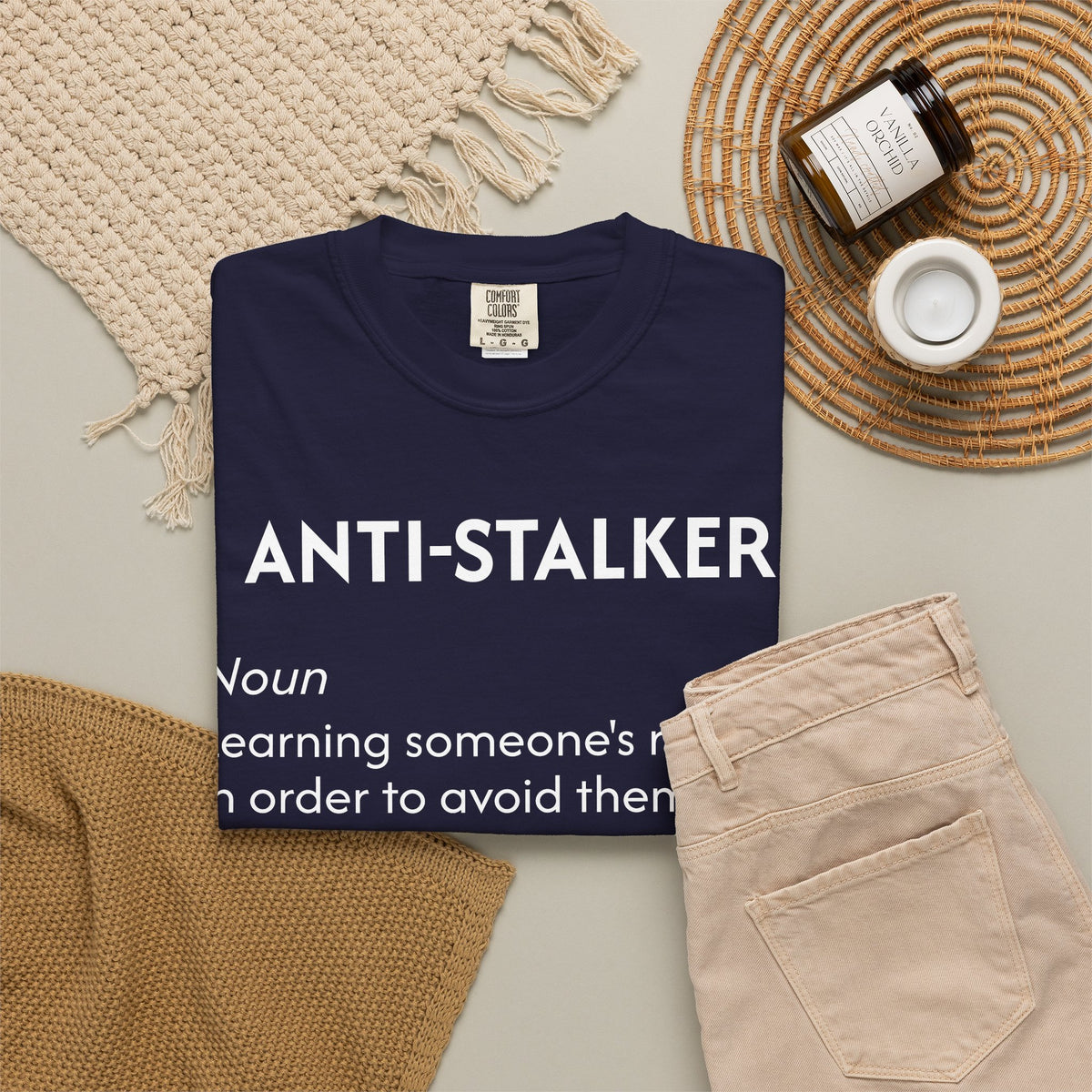 Anti-Stalker Noun Definition T-Shirt