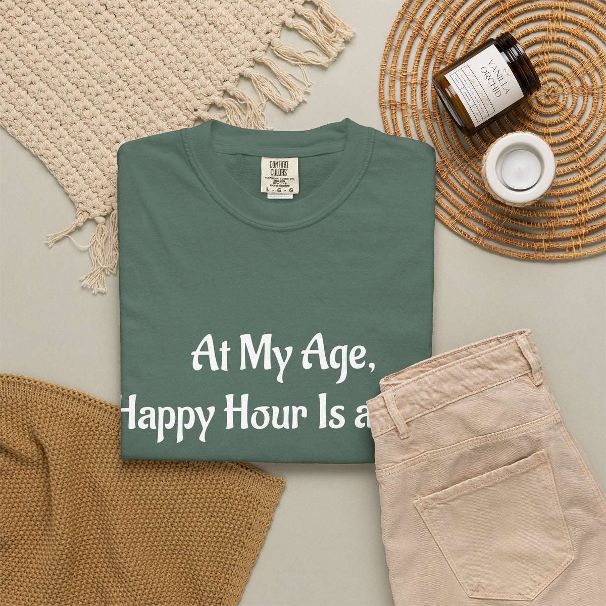 At My Age, Happy Hour Is a Nap T-Shirt