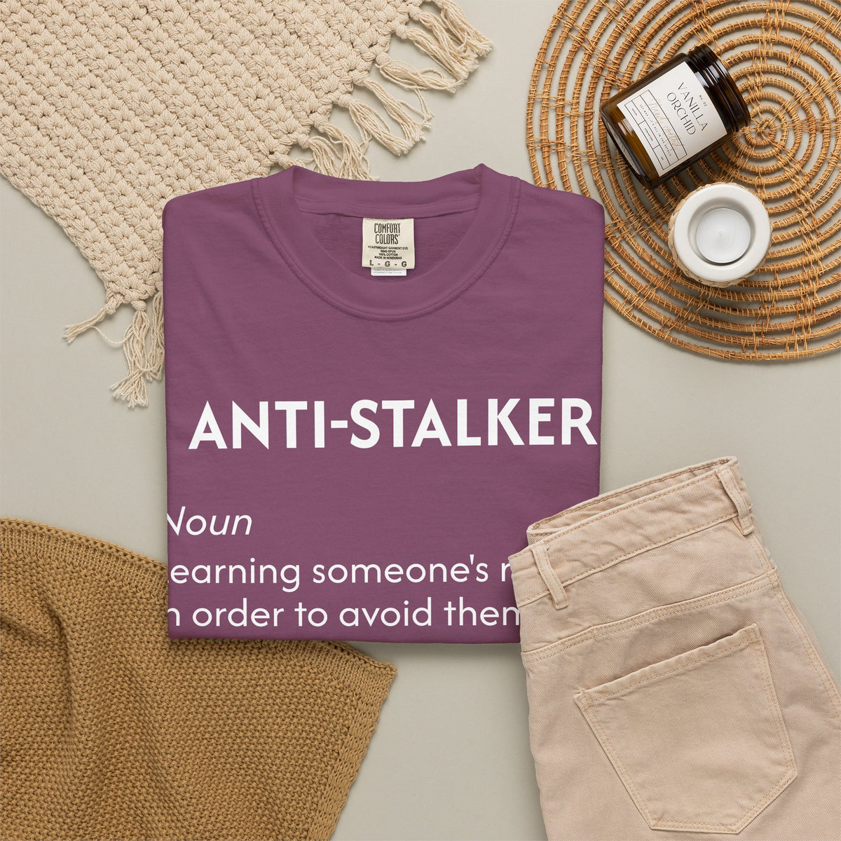 Anti-Stalker Noun Definition T-Shirt