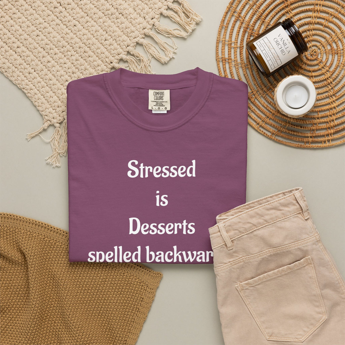 Stressed Is Desserts Spelled Backwards Graphic T-Shirt