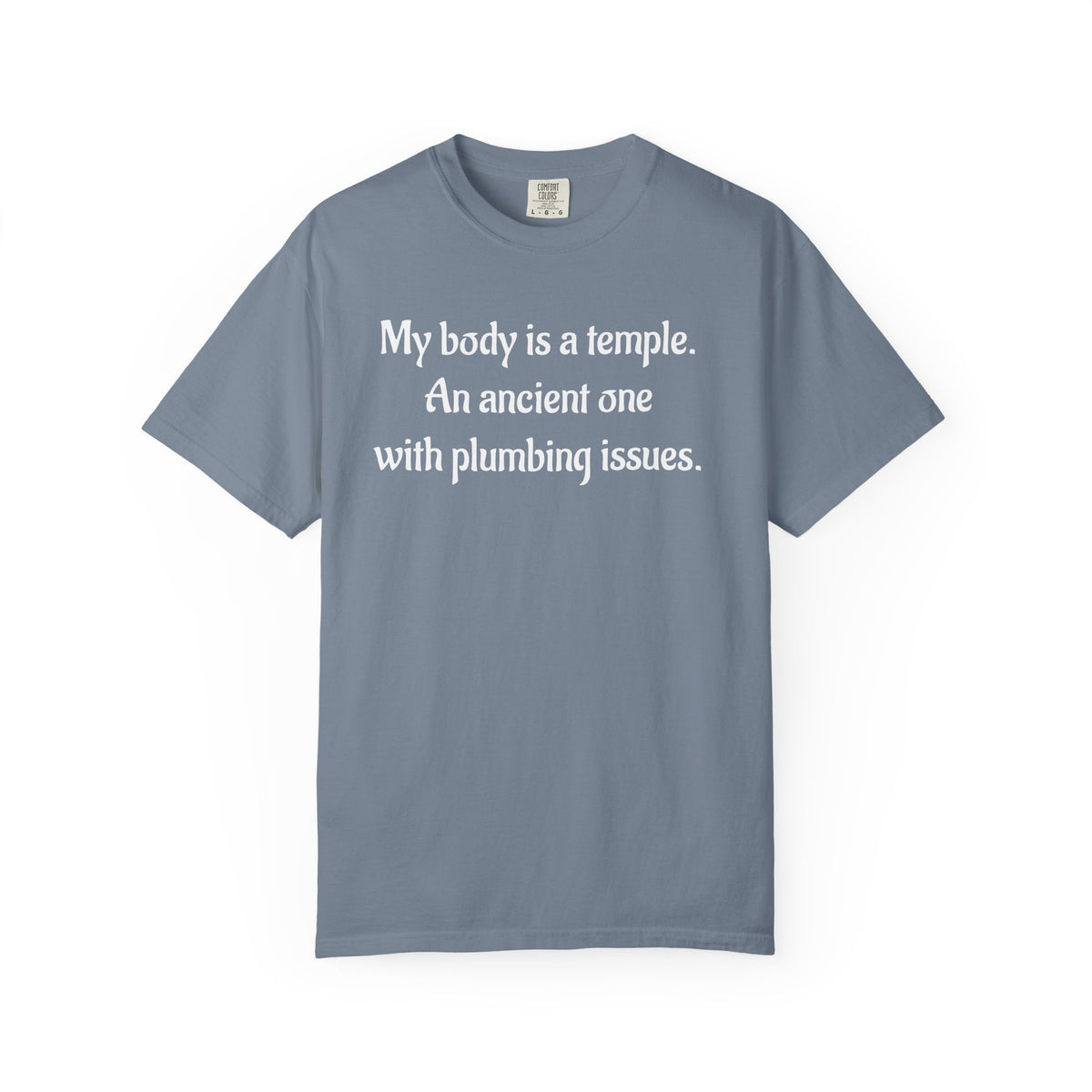 My Body Is a Temple Funny Plumbing Issues T-Shirt