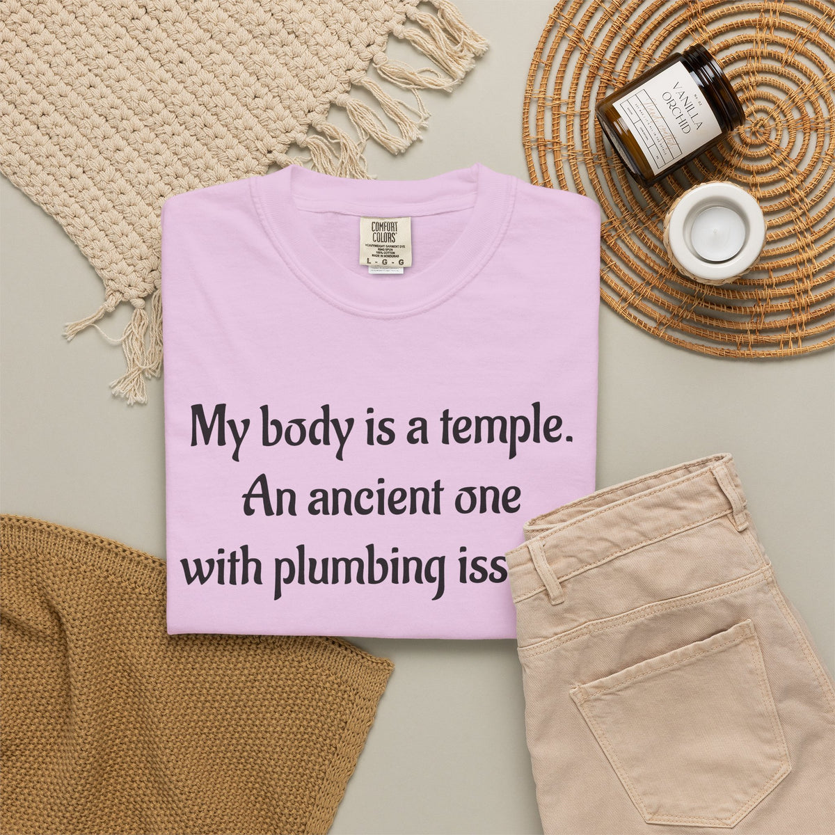 My Body Is a Temple Funny Plumbing Issues T-Shirt