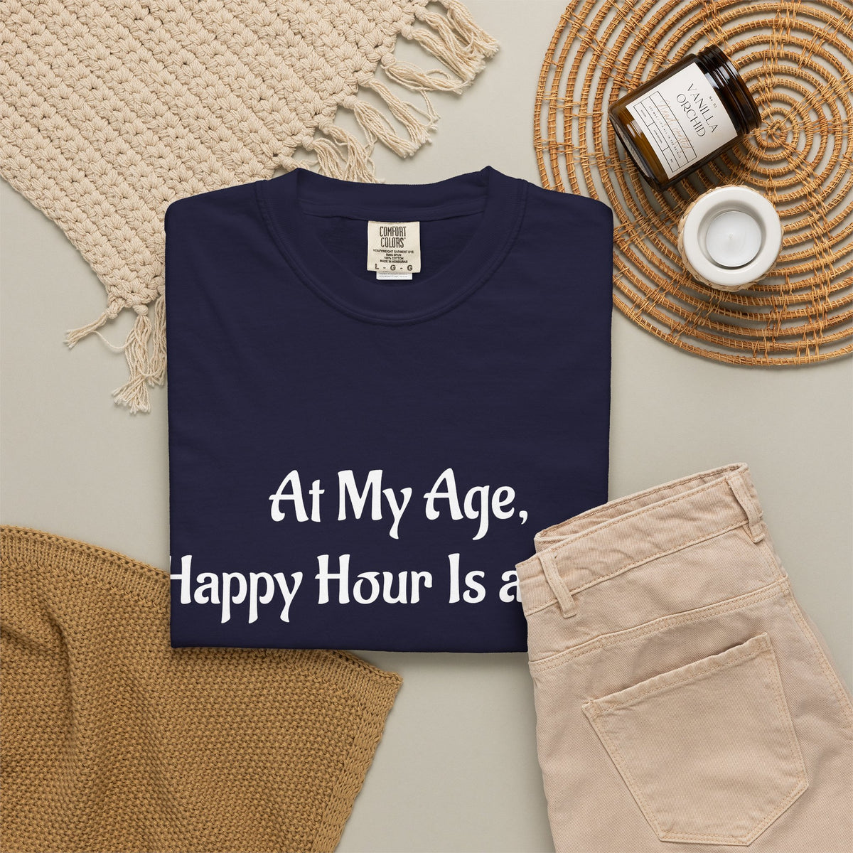 At My Age, Happy Hour Is a Nap T-Shirt