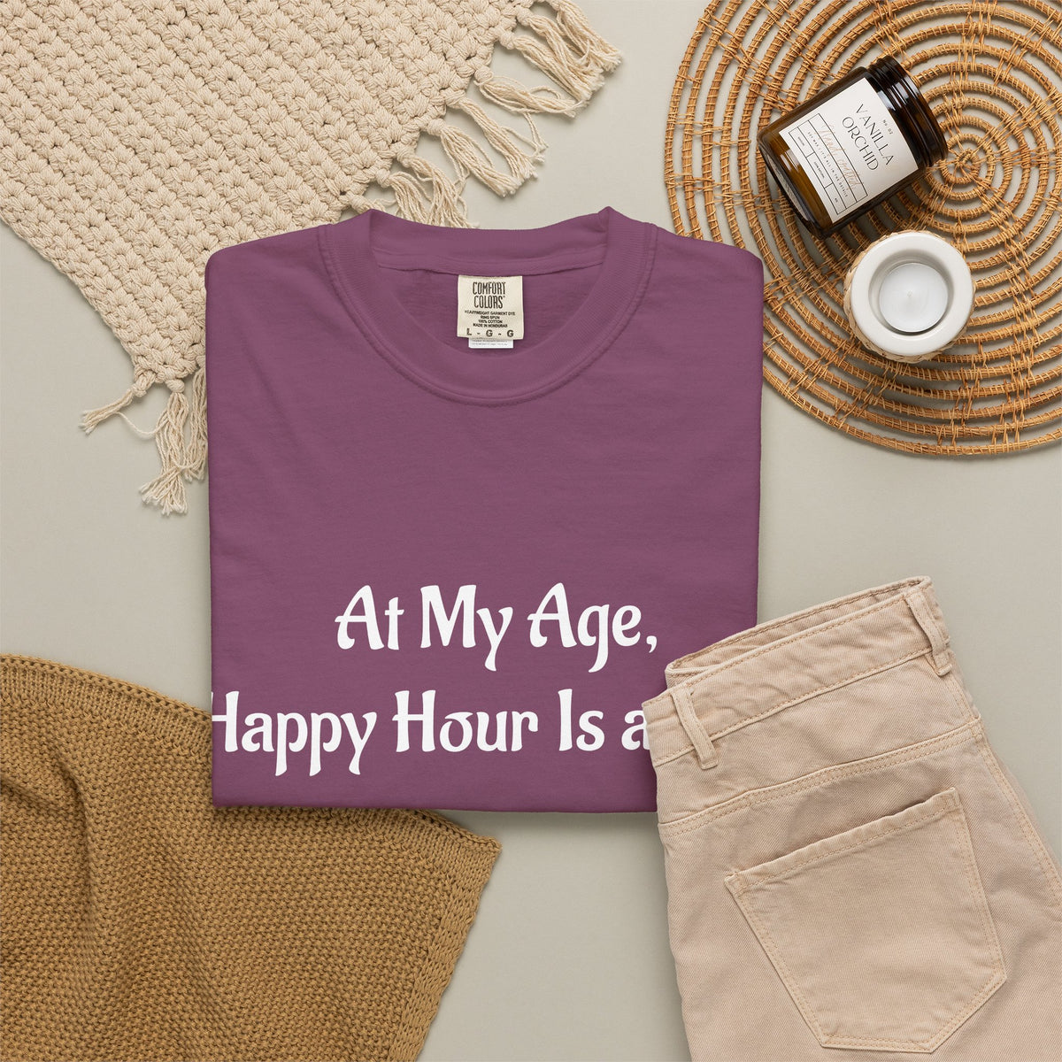 At My Age, Happy Hour Is a Nap T-Shirt