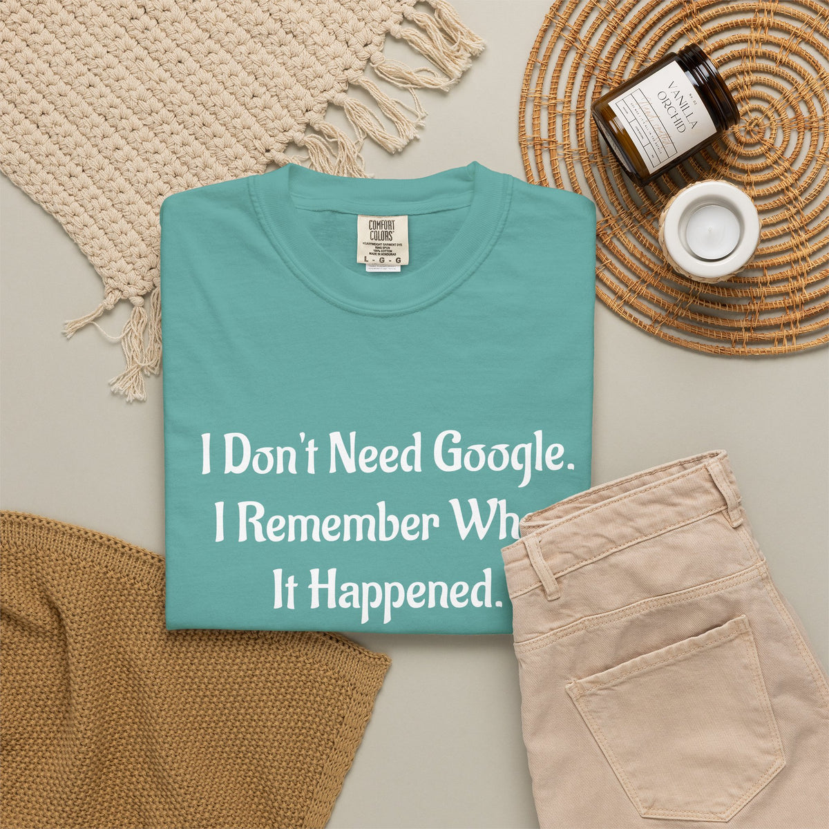 I Don’t Need Google I Remember When It Happened Funny Nostalgia T-Shirt