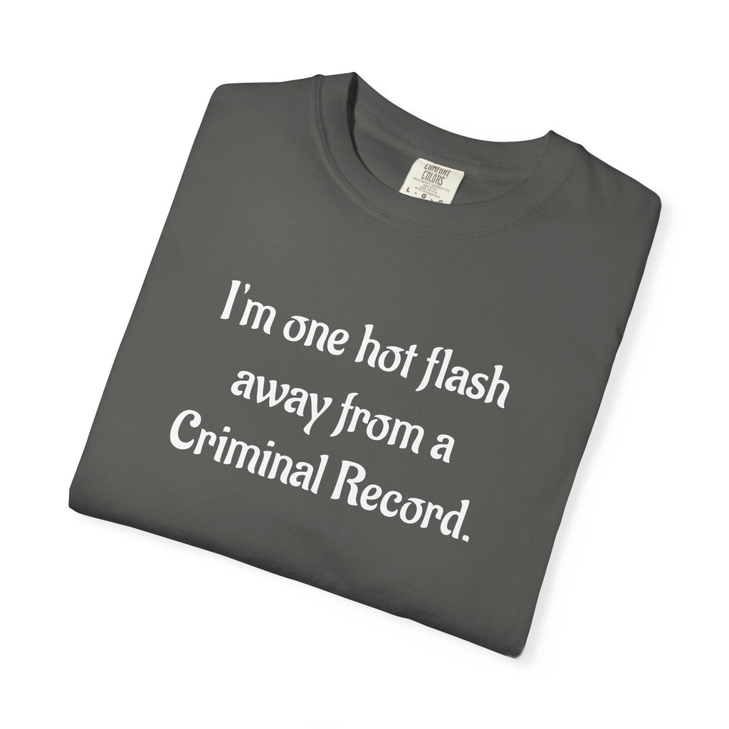 Criminal Record Funny Quote T-Shirt