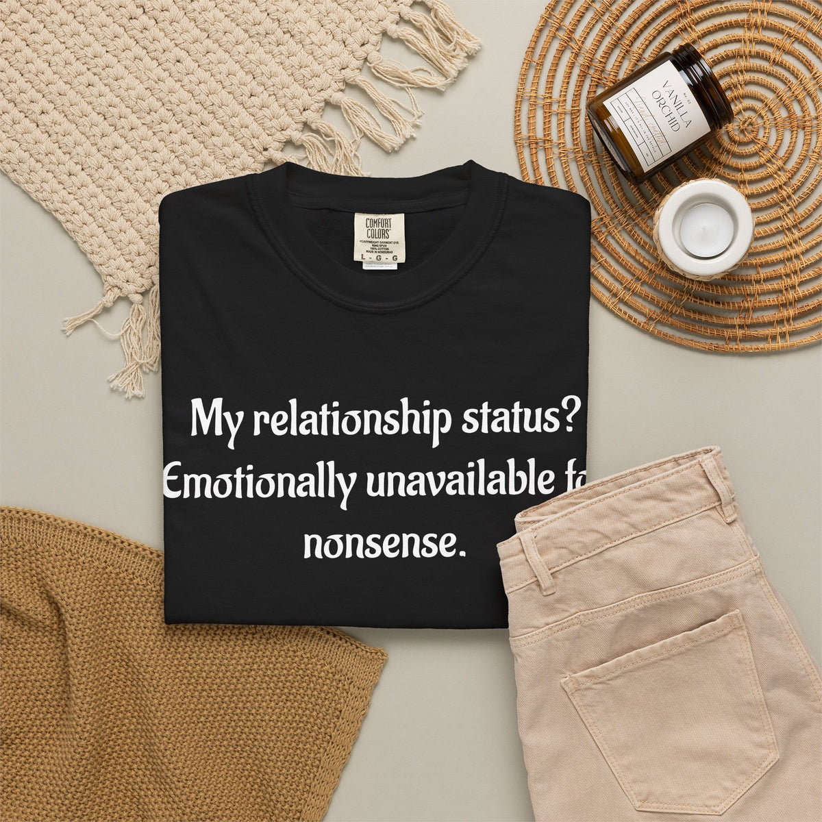 Emotionally Unavailable for Nonsense Graphic T-Shirt
