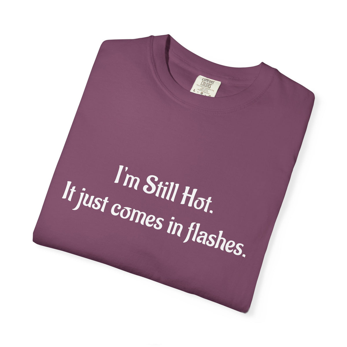 “I’m Still Hot, It Just Comes in Flashes” Funny T-Shirt