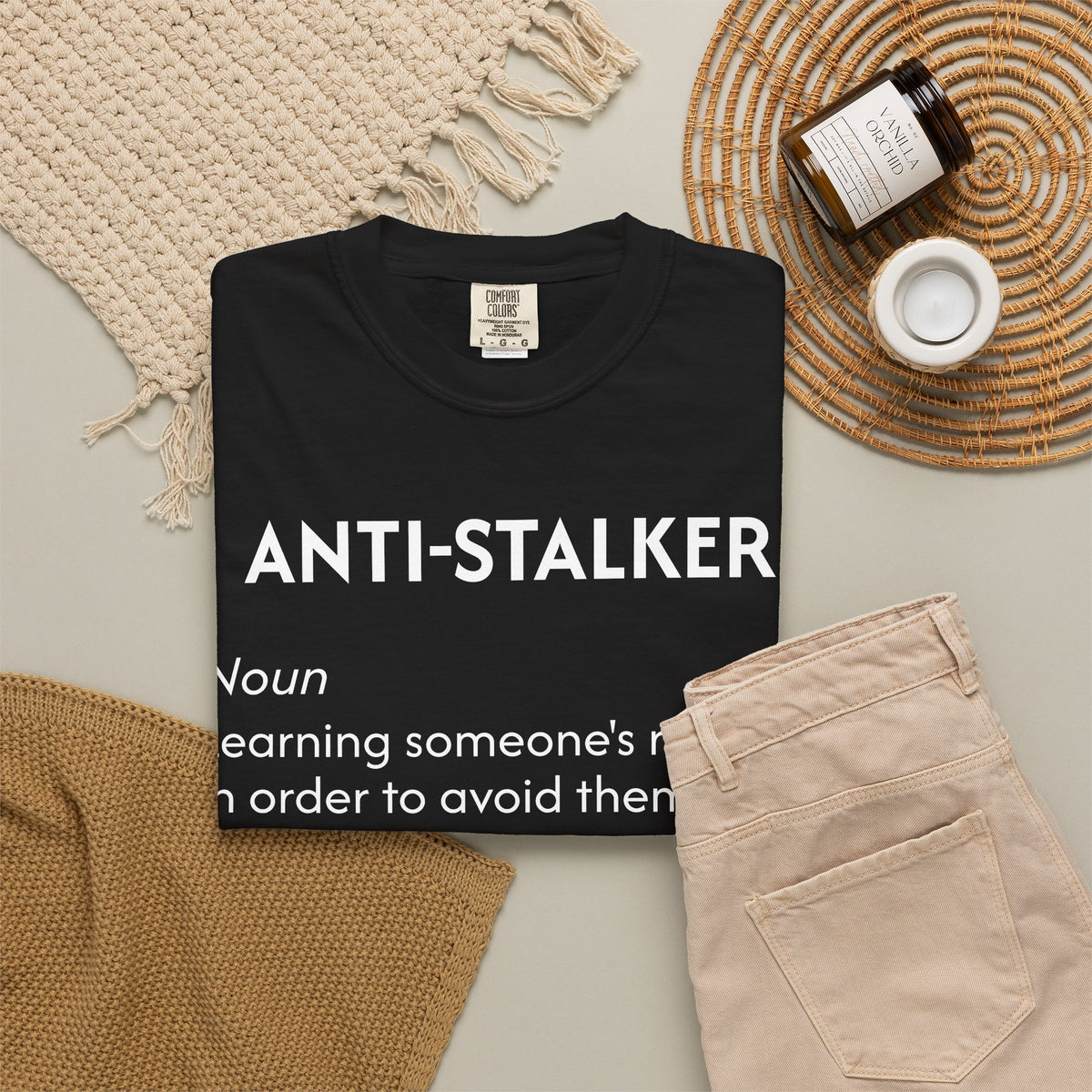 Anti-Stalker Noun Definition T-Shirt