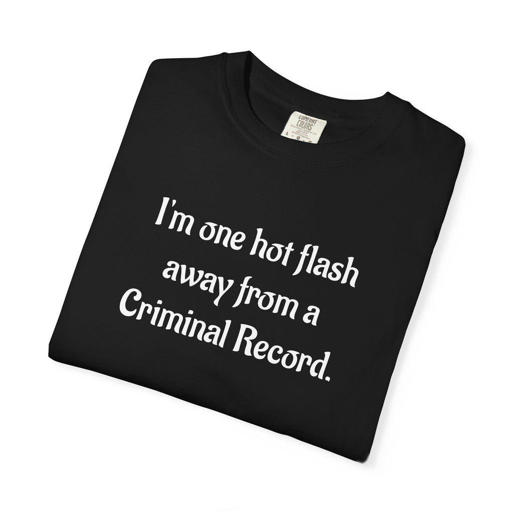 Criminal Record Funny Quote T-Shirt